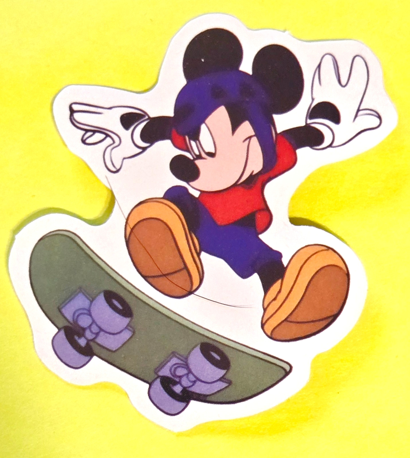 MICKEY MOUSE Skateboarding Vinyl Sticker Computer Decal Laptop Water Bottle NEW gallery