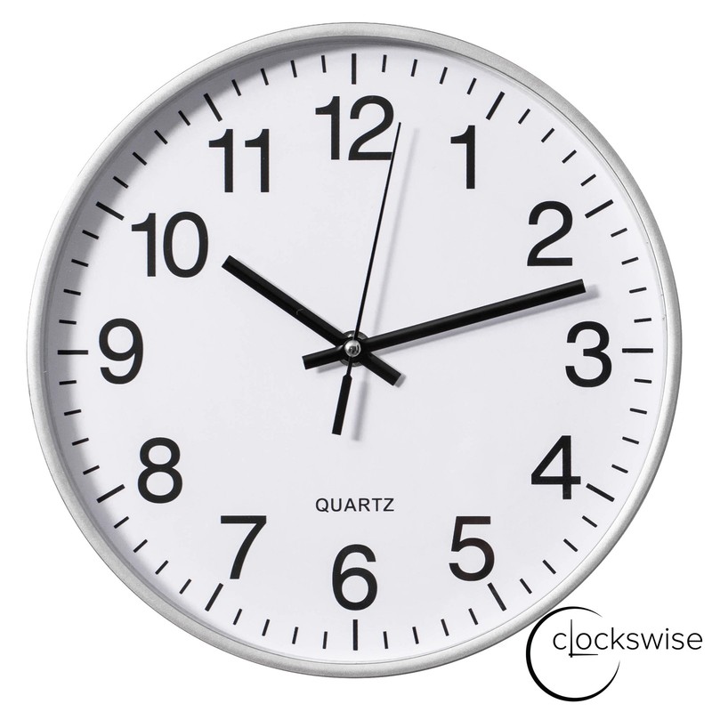 New Clockswise Black Analog Clock – Silent, Non-Ticking for Wall, Office Desk gallery