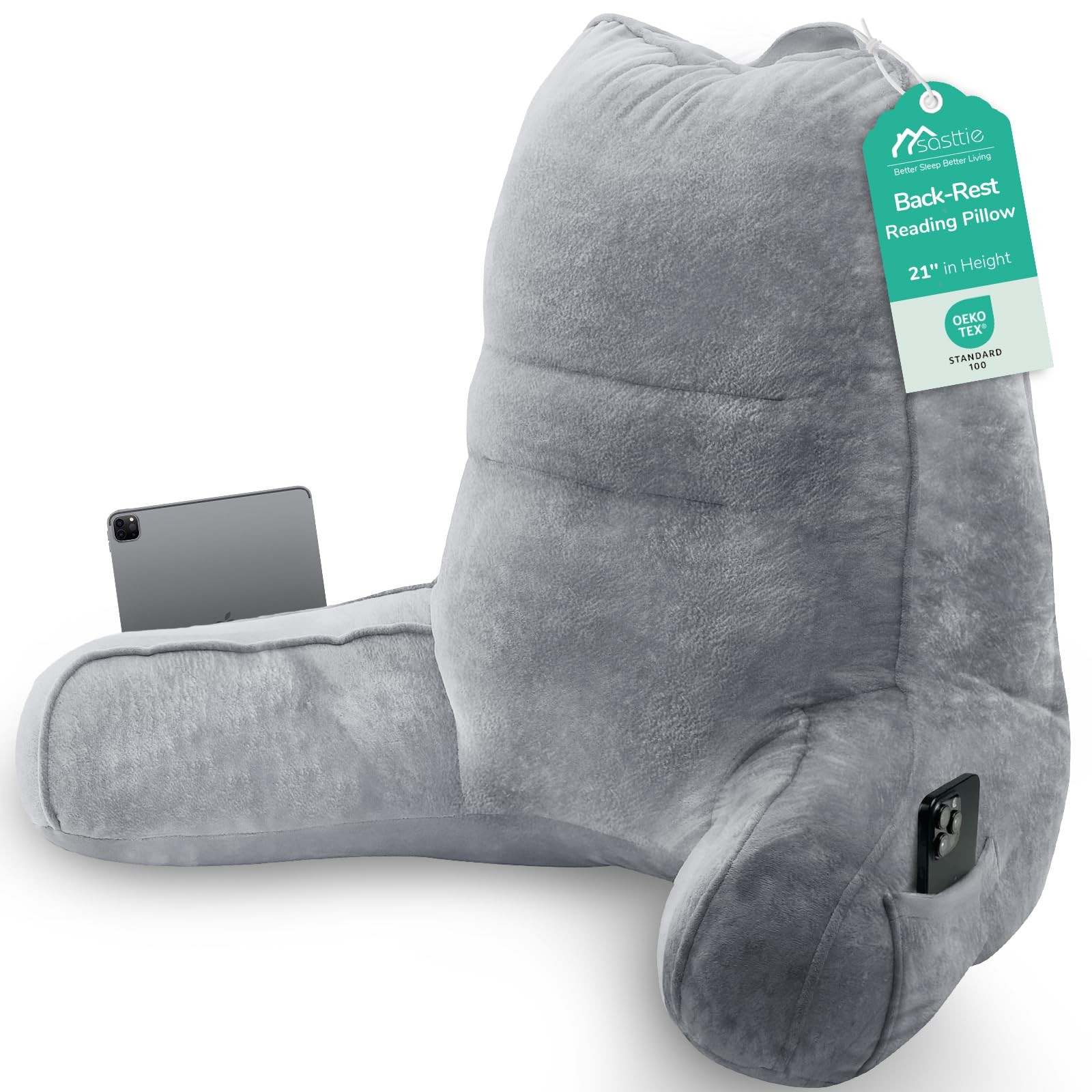 Reading Pillow, Pillows for Reading or Relaxing – Ergonomic Support for Head,... gallery