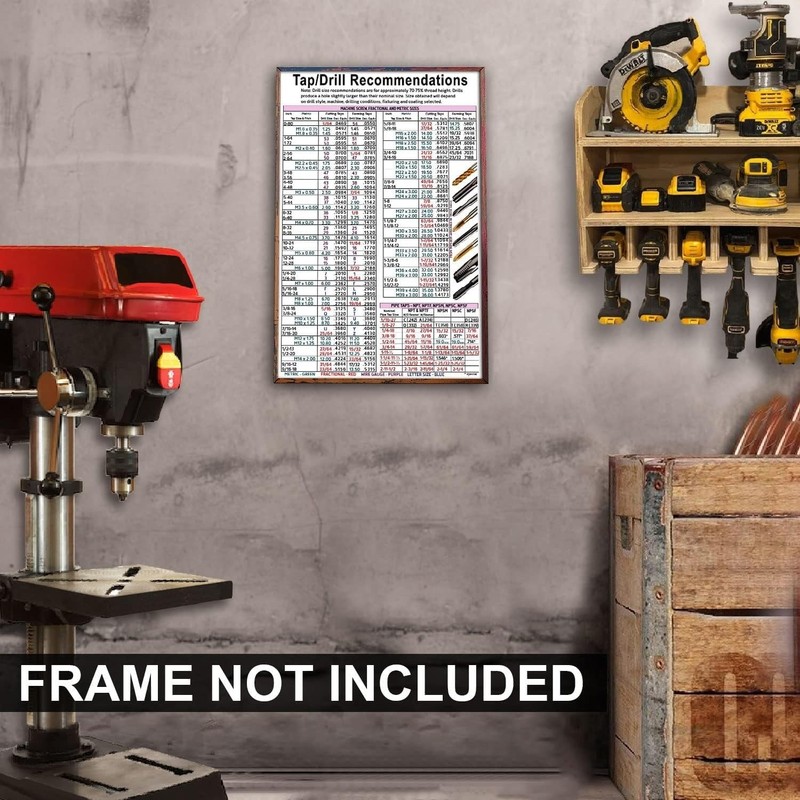 KING PRINT Tap Drill Knowledge, Recommendations 18"L x 12"W, 12x18 gallery