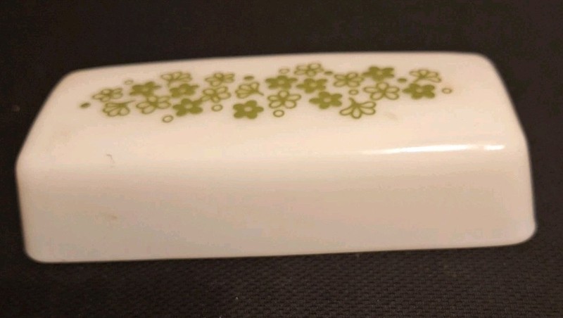 Vintage Pyrex Replacement lid Spring Blossom Crazy Daisy Butter Dish top only gallery