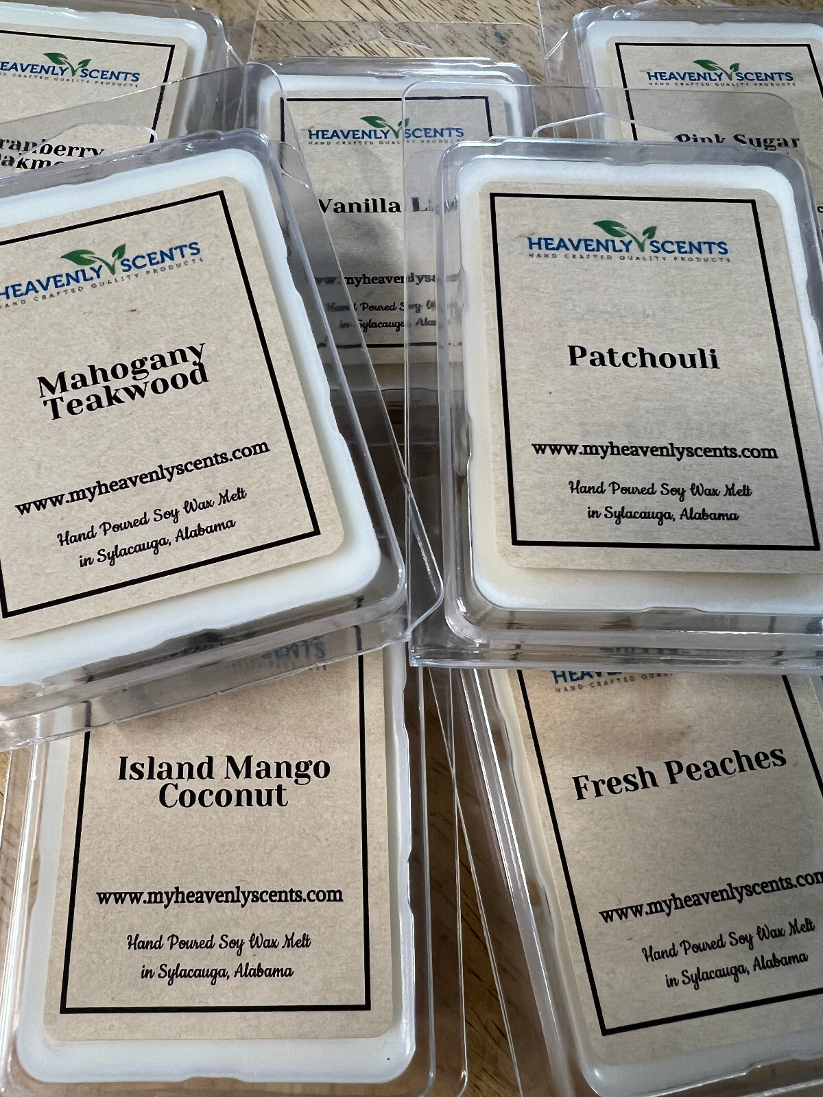 Soy Wax Melts - 2.75 oz, 6 Cubes, Long Lasting - Heavenly Scents gallery