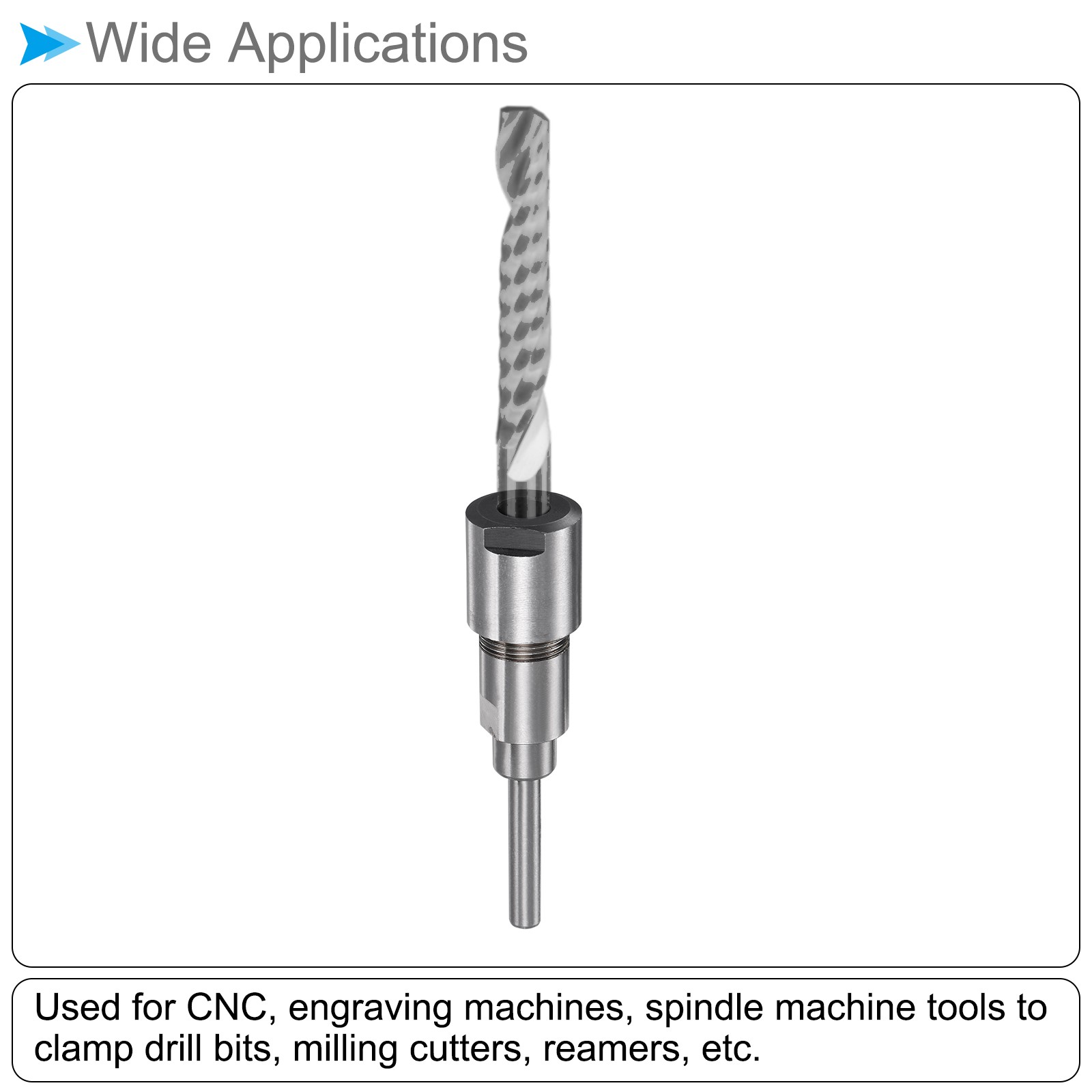 12.7mm to 12.7mm Router Collet Extension Rod Converter Adapter for Engraving Bit gallery