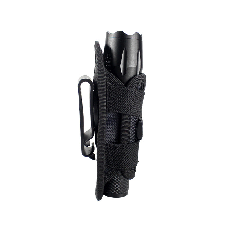 Tactical Flashlight Pouch Holster Torch 360 Degrees Rotatable Light Holder gallery