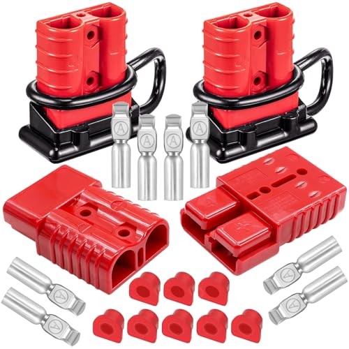 4Pcs 175Amp Battery Quick Connect/Disconnect, 1/0 Gauge Wire Red 175A (4Pcs) gallery