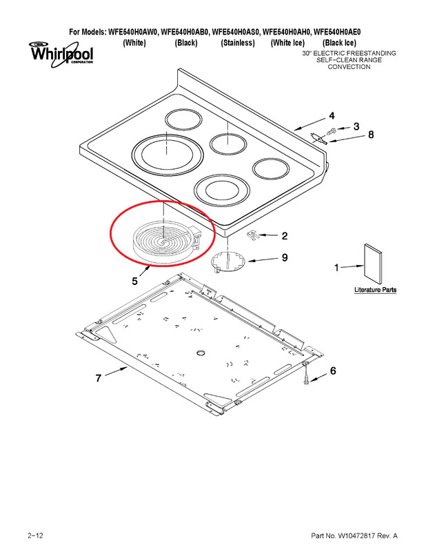 Genuine Whirlpool Range Oven, Surface Element # W11517959 gallery