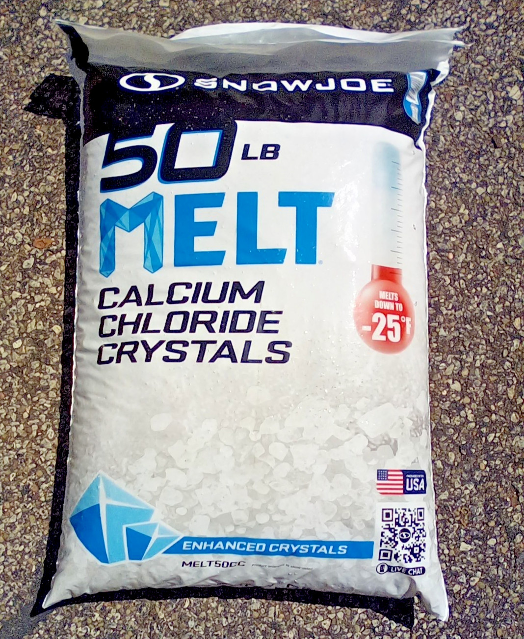 SNOW JOE - 50 LBS MELT - CALCIUM CHLORIDE CRYSTALS - MELTS DOWN TO -25 F gallery