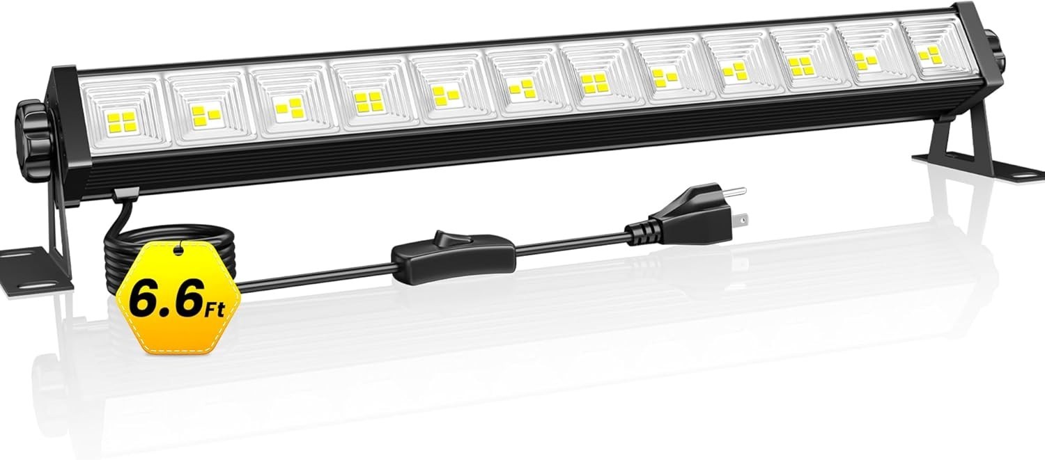 1 Pack LED Shop Light, 40W 5400LM Plug in Garage Lights with 6.6FT Long Power Co gallery