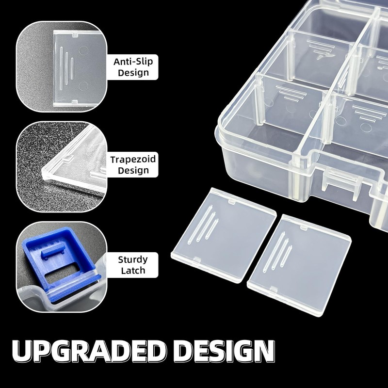 Plastic Organizer Container Storage Adjustable Divider Removable Grid Compart... gallery