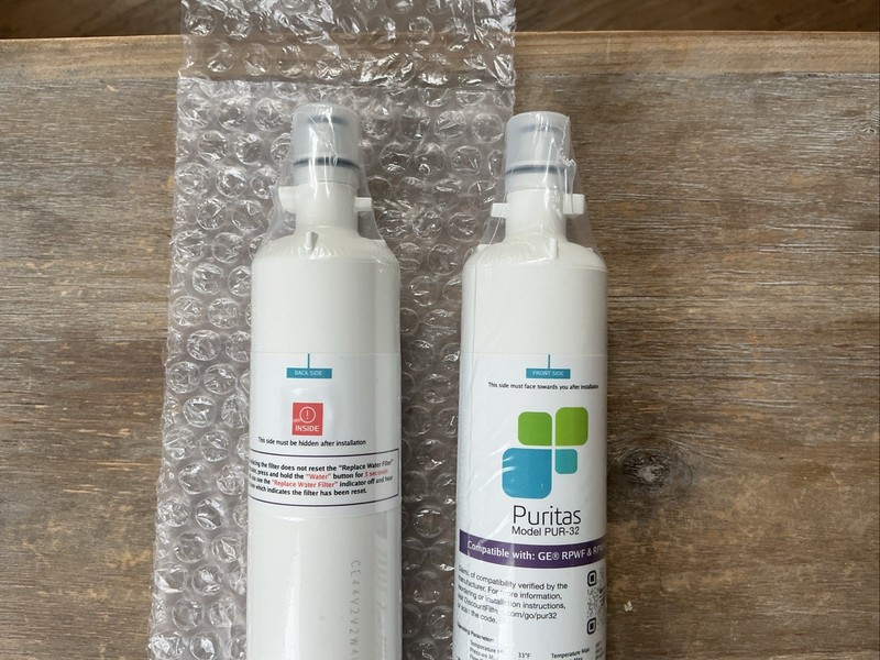 Puritas Filter Replacement for GE® RPWFE, RPWF (with CHIP) Water Filter Two NEW gallery
