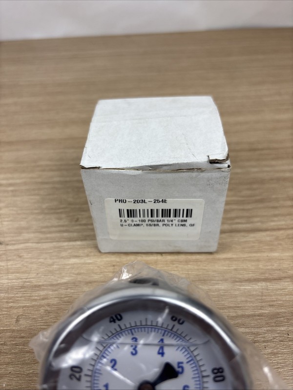 PRO-203L-254E U-Clamp Panel Mount Glycerin Filled Industrial 0 - 100 PSI gallery