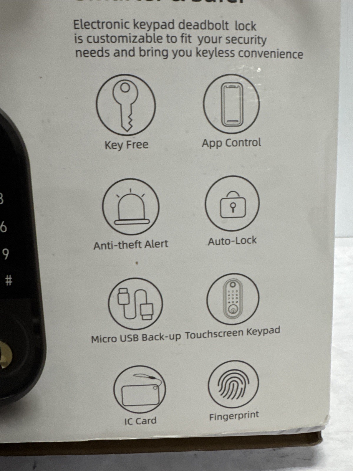 Smonet Smart Door Lock, Fingerprint with Digital Passcode Bluetooth Black Y001 gallery
