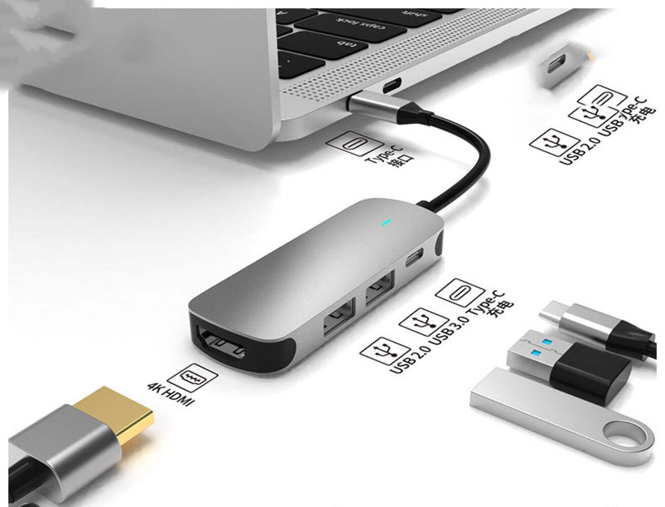 Hub Multi-function Hub HDMI Docking Station Notebook Converter gallery