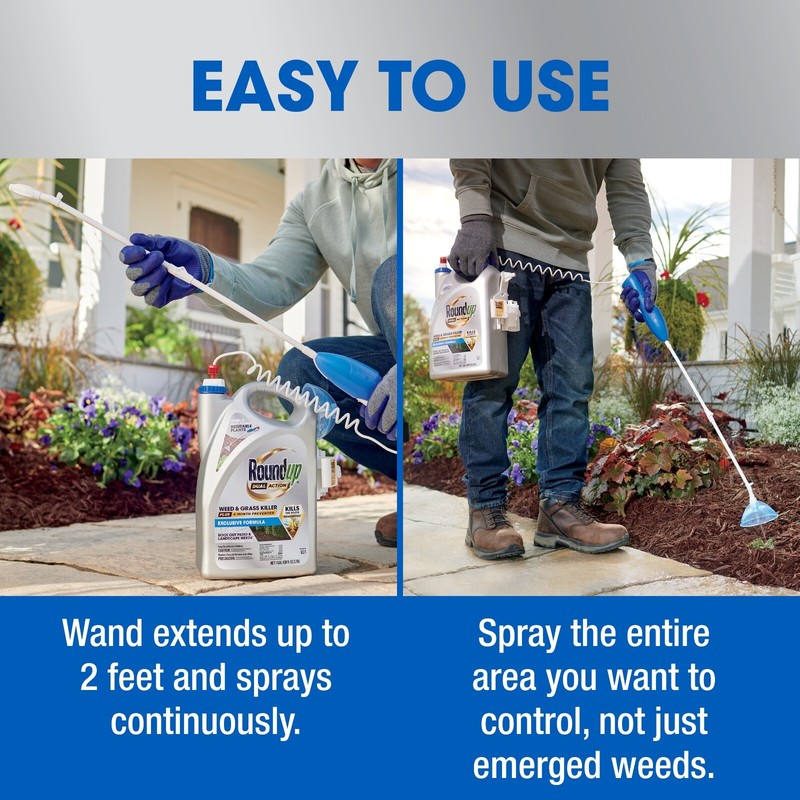 Roundup Dual Action Weed & Grass Killer Plus 4 Month Preventer, 1 gal. gallery