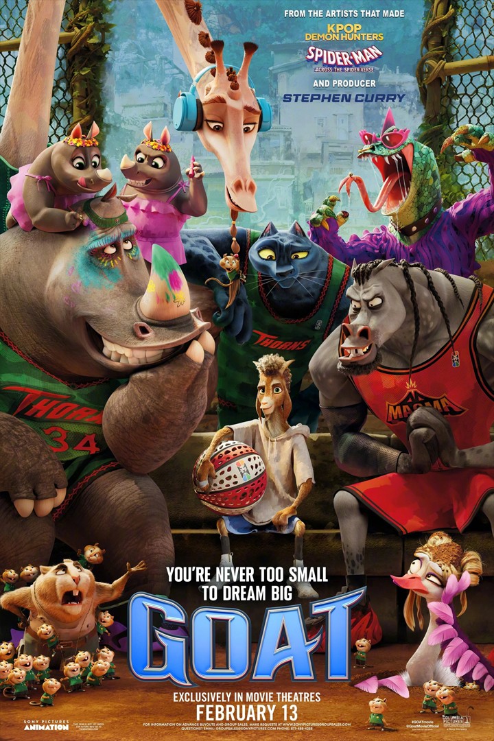 GOAT - Comedy Adventure Animation Cinema Film - Actiom Movie - POSTER 20"x30" gallery
