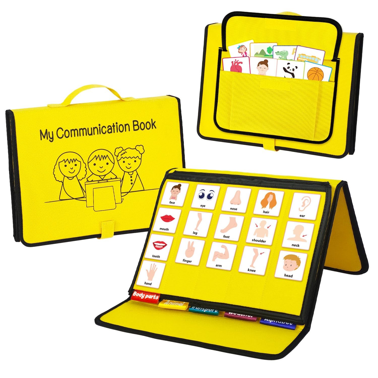 Boczif Visual Communication Book, Nonverbal Board, Yellow gallery