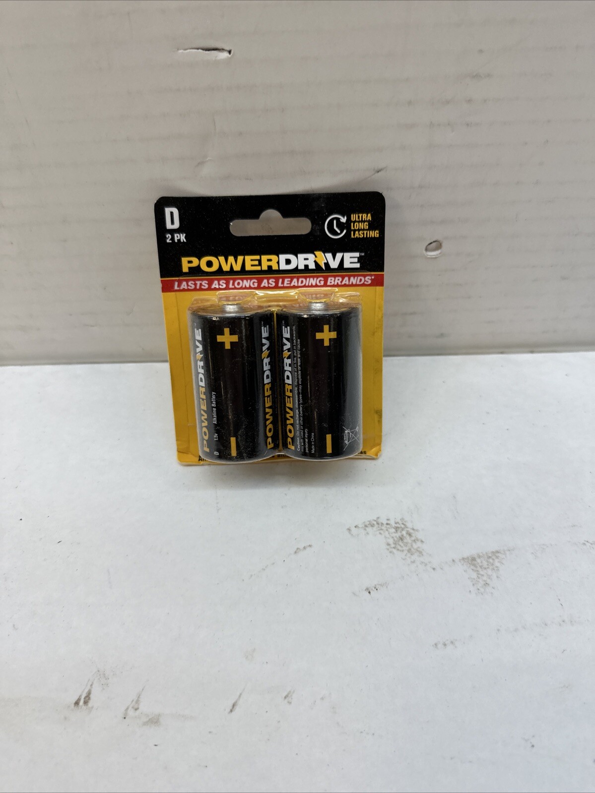 Powerdrive PD2D Size D 1.5v Batteries Extended Shelf Life - 2pack gallery