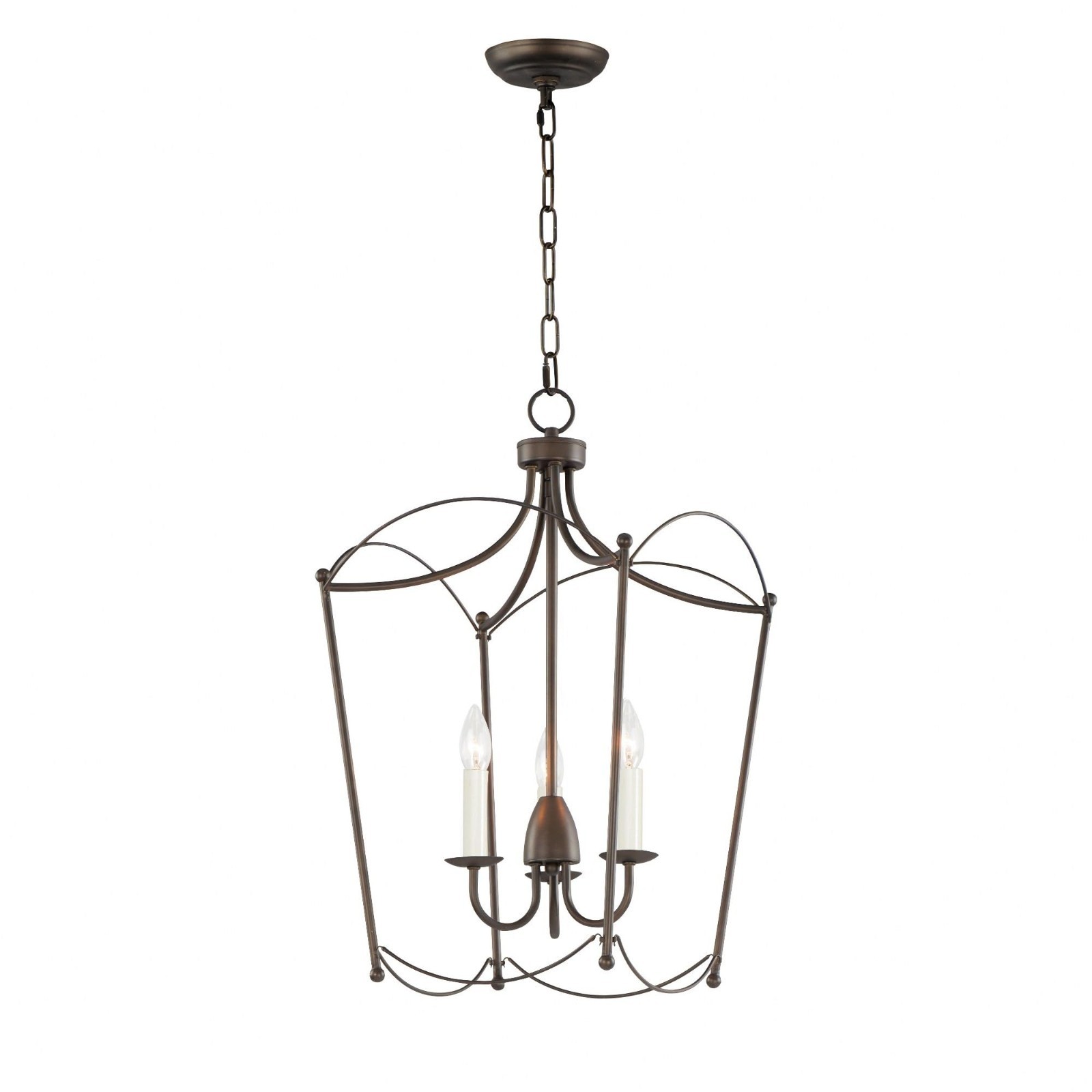 Maxim Lighting Plumette 3-Light Pendant, Chestnut Bronze - 12163CHB gallery