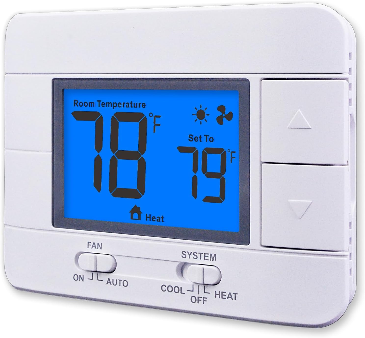 Non Programmable Thermostat for Home 1 Heat/ 1 Cool Single-Stage System, with Ro gallery