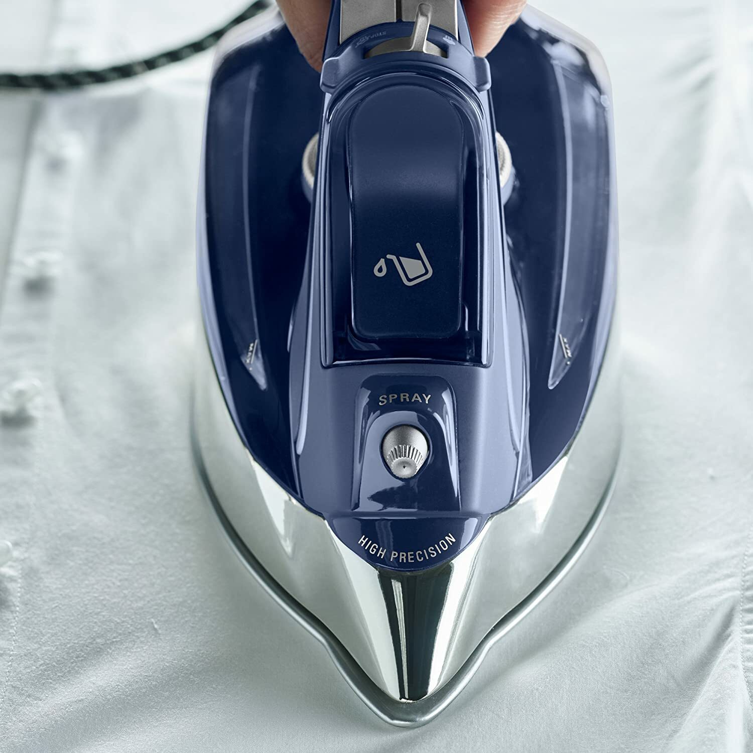Rowenta DW8260 Pro Master 1750 Watt X-CEL Steam Iron-400 Hole HD Sole Plate gallery