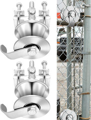 2 Pack Sliding Gate Rollers Rear Pipe Track Wheels for Chain Link Sliding Gates