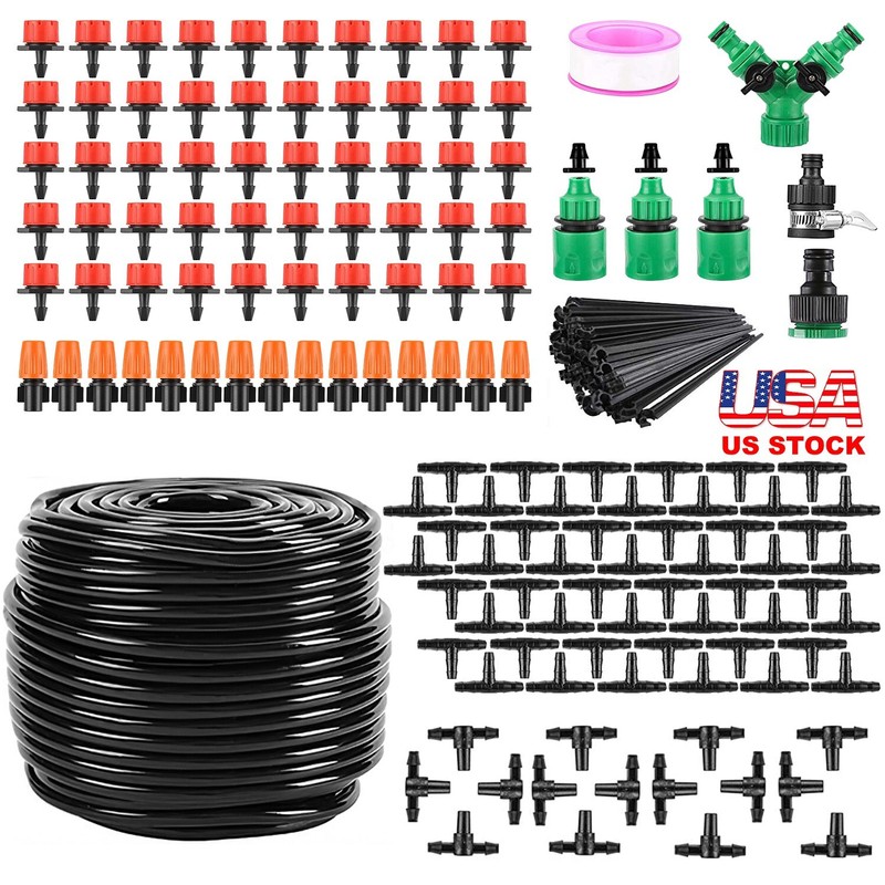 164FT Automatic Drip Irrigation System Kit for Garden Greenhouse &Patio Watering gallery