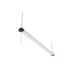 4 Ft. 300-Watt Equivalent Integrated LED Black Wraparound Shop Light Pull Chain