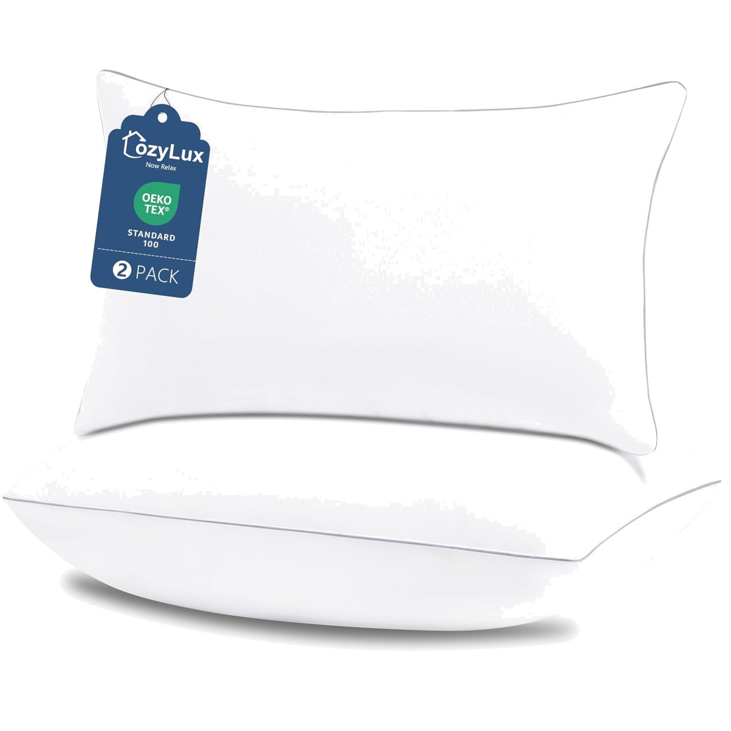 Luxury Down Alternative Bed Pillows, Queen Size, 2 Pack gallery