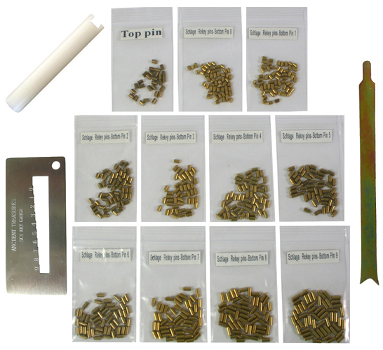Custom Schlage Rekey Kit Landlord Rekeying Pins Kits Bottom pin 0 - 9 3 Tools gallery