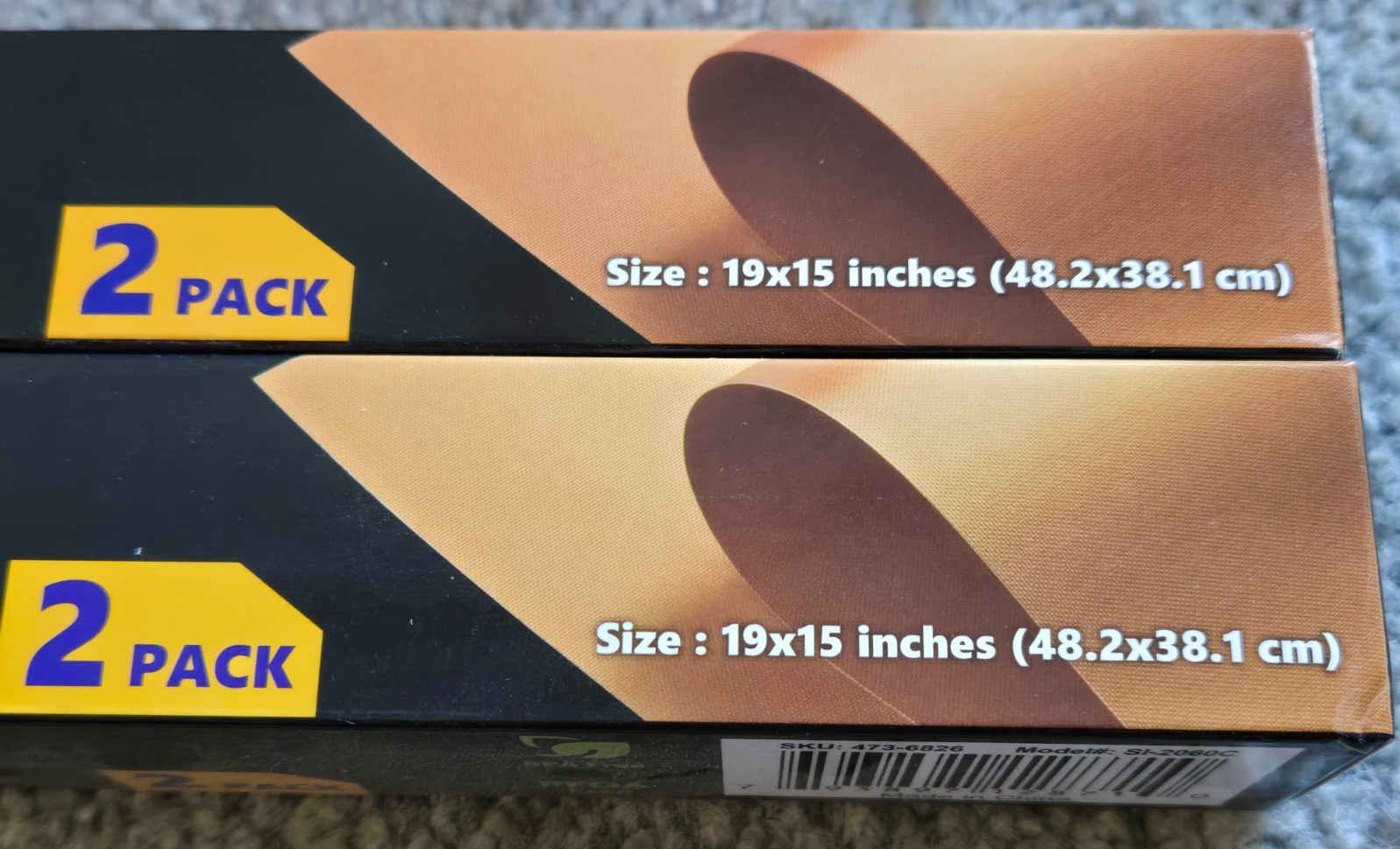 4 Non Stick Copper Oven Liners 19.7” X 15.7” Baking Cooking Sheet BBQ Grill Mat gallery