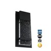 Sunlite LED Wall Sconce w/ RainGlass 13.75"T6.5"W 12W BlackFinish 50K-SuperWhite gallery