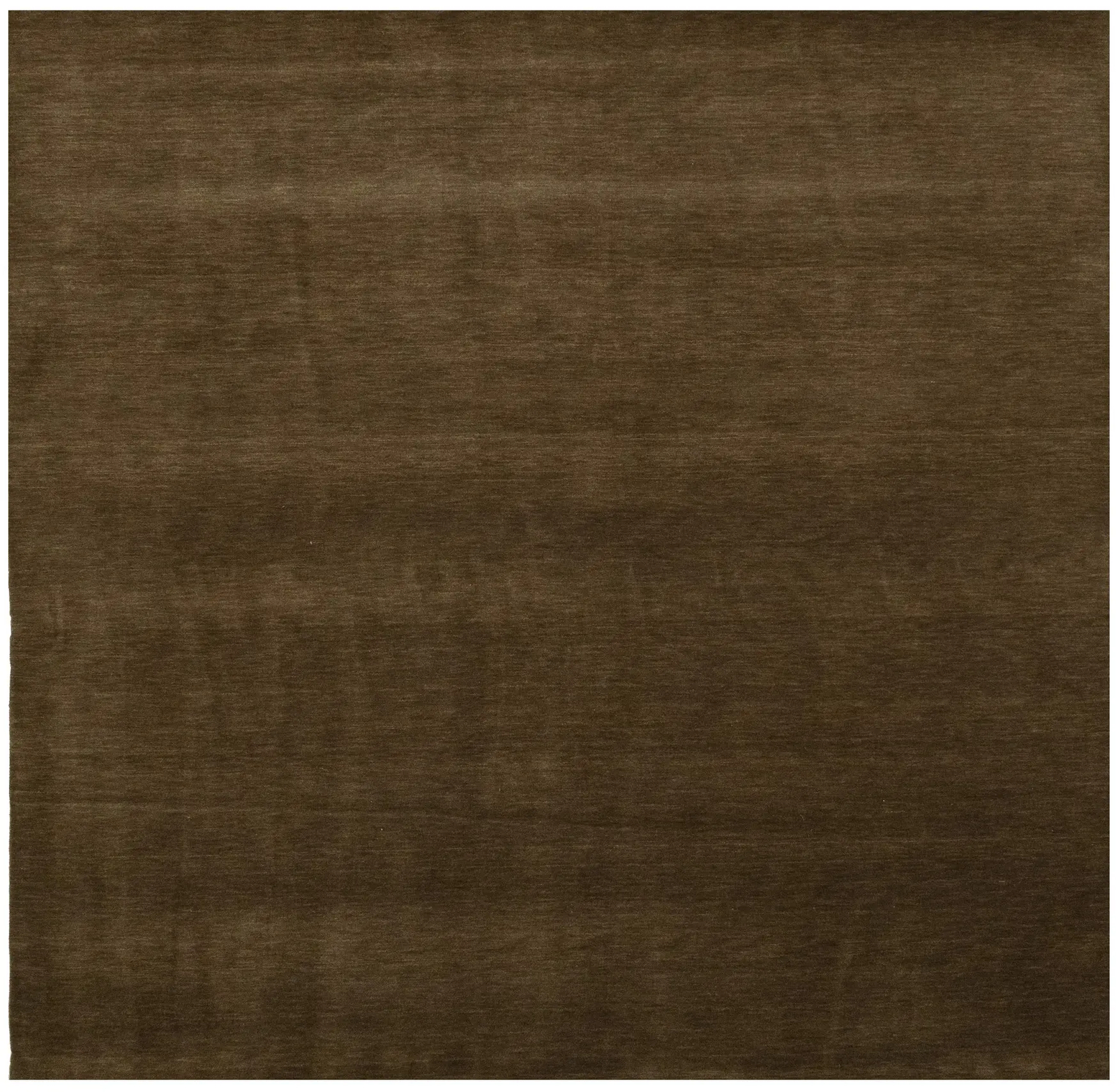 Solid Brown Hand-Loomed 8X8 Gabbeh Wool Rug Oriental Home Decor Carpet gallery