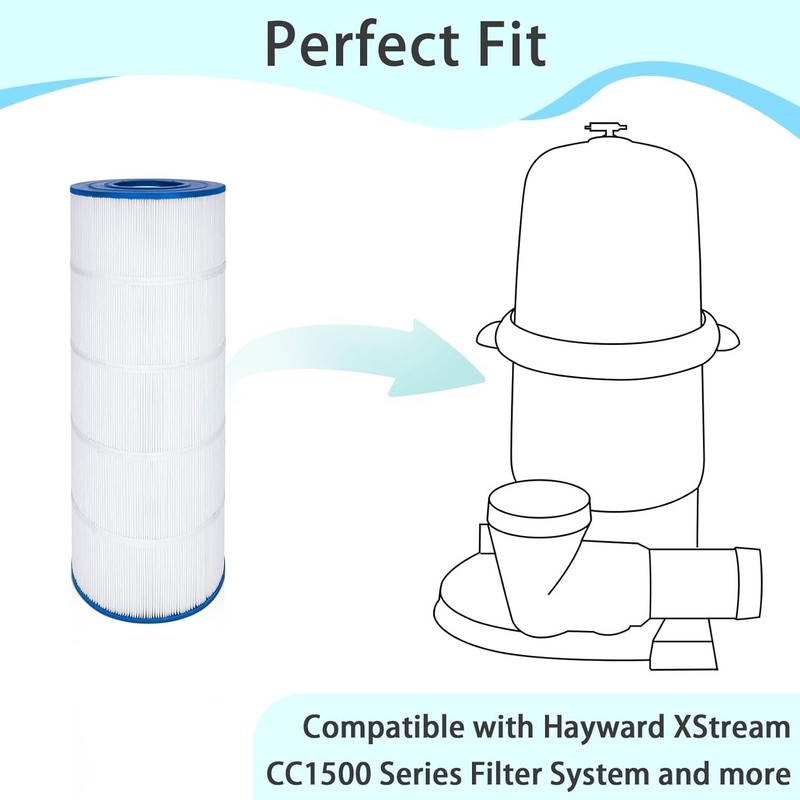 1-2Pack C-8316 Pool Filter Replacement CC1500 CCX1500RE FC-1286 PXST150 C-8317 gallery