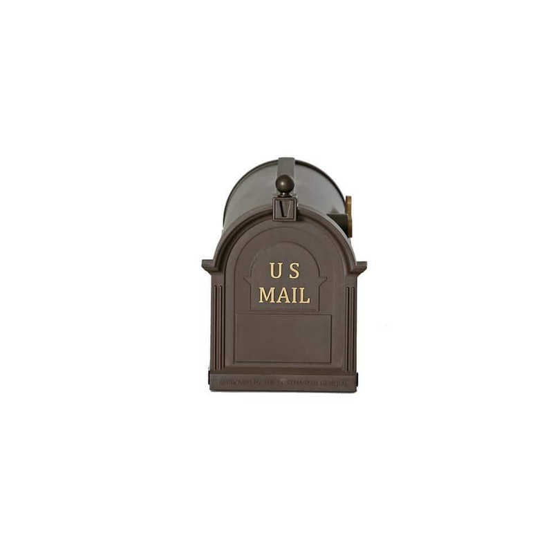 Bronze Post Mount Mailbox, Large, Keeps Mail Dry, Heavy Duty for Rural gallery