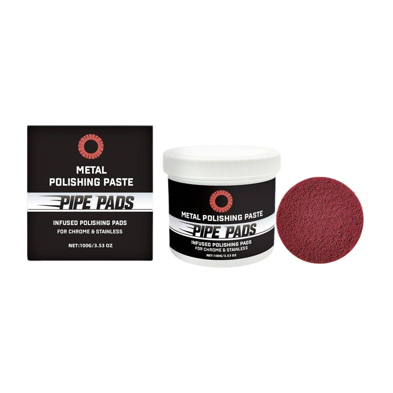 3Set Metal Polish Paste Protectant Scratch Remover Pipe Infused Polishing Pads gallery