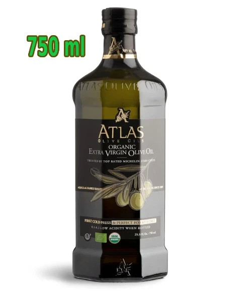 Atlas Organic Cold Pressed Moroccan Extra Virgin Olive Oil,Polyphenol Rich 750ml gallery