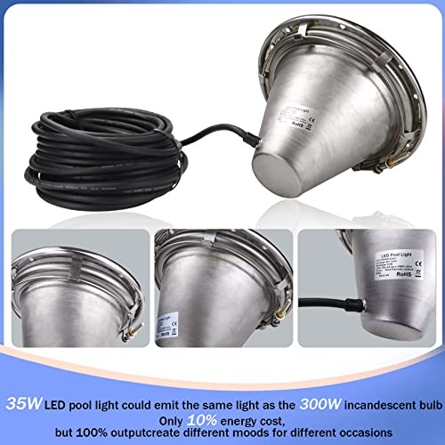 SH101300 100FT 120V LED Pool Light (White), 10 Inch Pool Light 10 INCH-100FT gallery