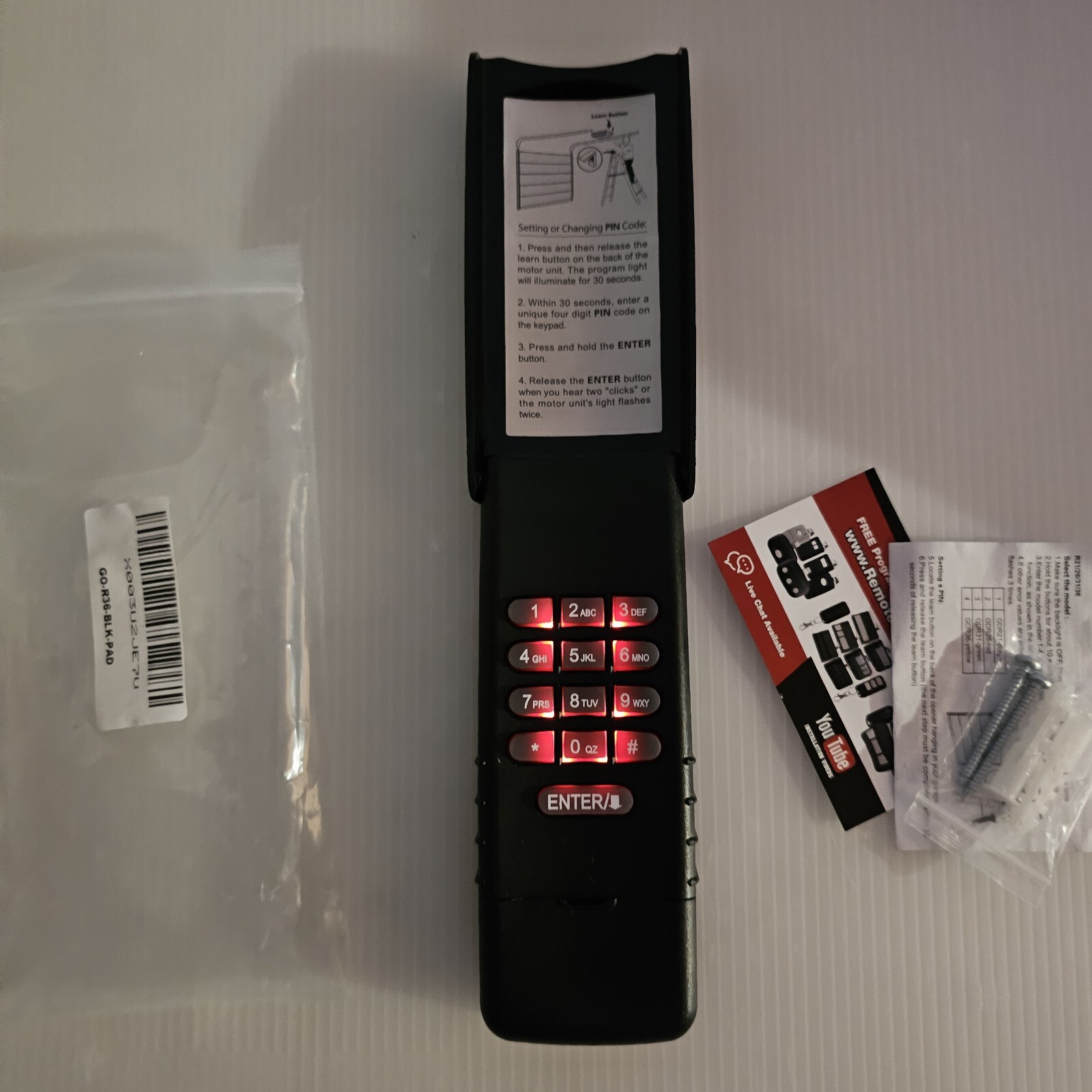 Universal GD-R36 Keypad Garage Door Opener Remote Control Keypad gallery