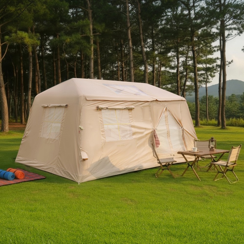 11m² 2-Room Inflatable Tent 4-8 Person 4 Season Waterproof Oxford Glamping Tent gallery