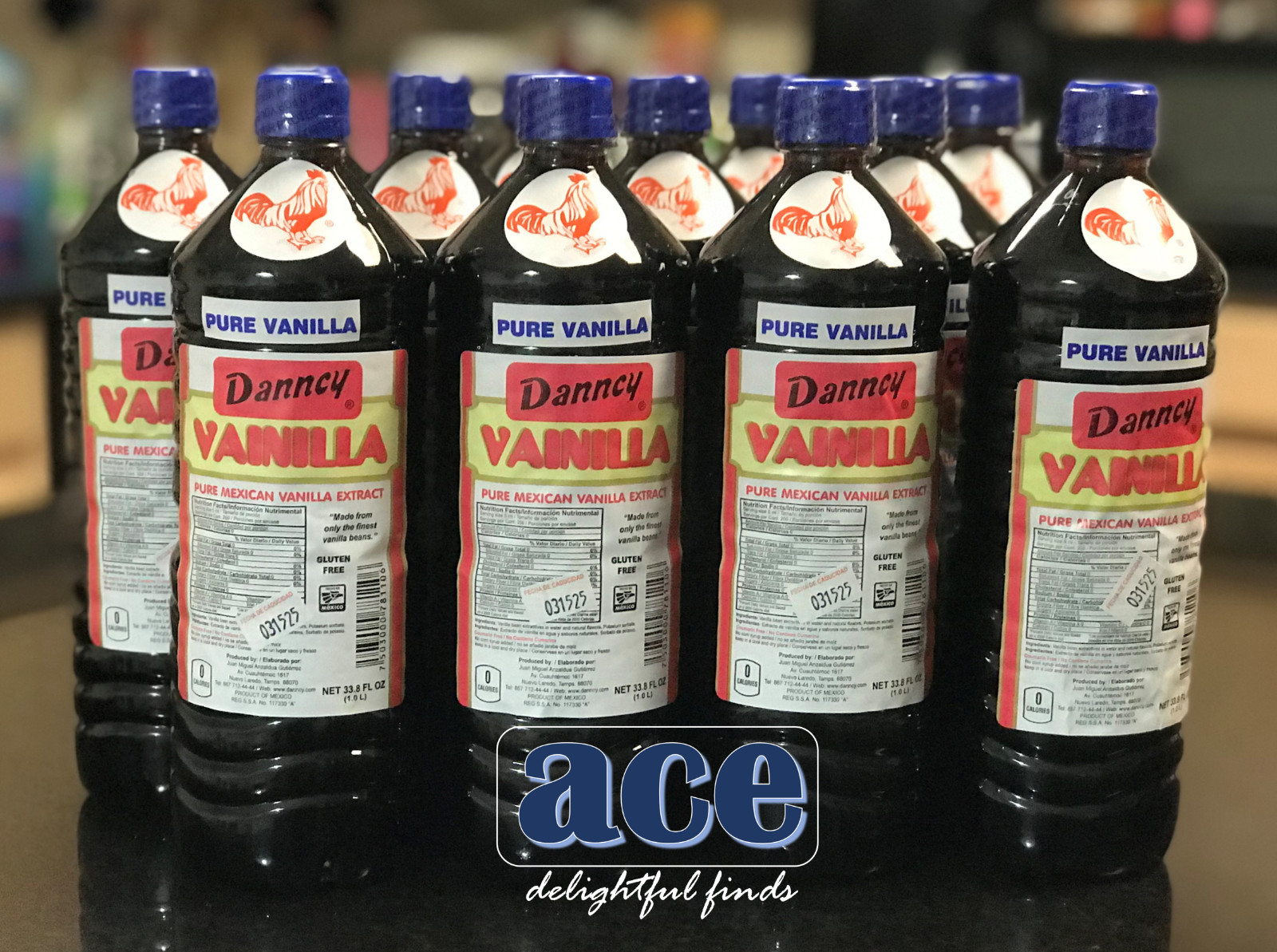 Twelve (12) Danncy Pure Mexican Vanilla Extract - Dark Color (1 Liter each) gallery