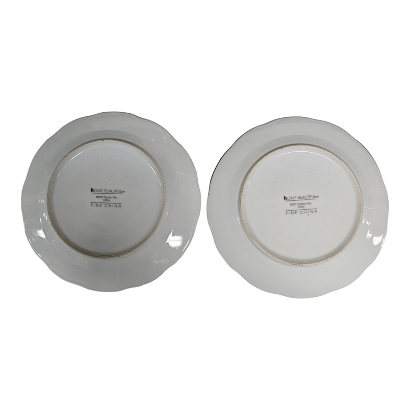 2 Canton Fair ME217 REPLACEMENT Salad Dessert Plates 8" NO Chips Cracks READ gallery