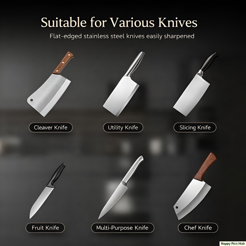 Cordless Electric Knife Sharpener 3 Stage Diamond Grinder USB Rechargeable gallery