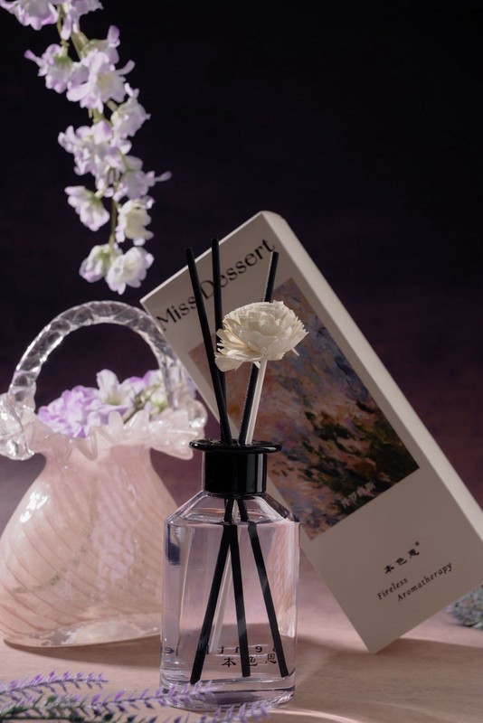 BENTHENE Gardenia Reed Diffuser Aromatherapy Liquid Glass, 1 Pack gallery