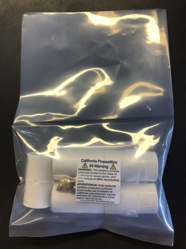Mist&Cool 1/2-Inch PVC Splitter With Mist Nozzle, Pack of 5 couplings, 6 Nozzles gallery