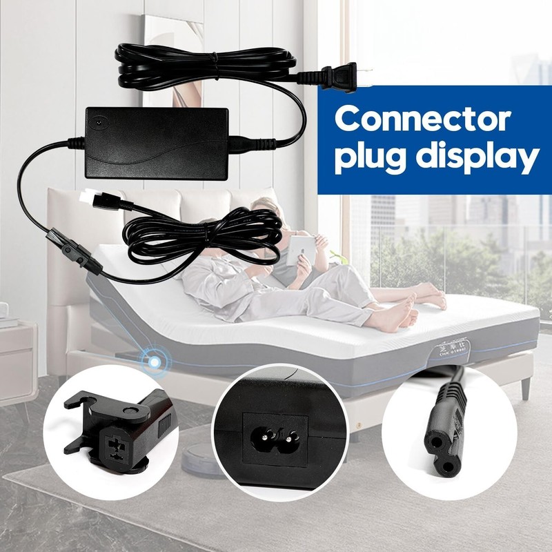 Adjustable Bed Power Adapter 3 Piece Kit for Tempur-Pedic Ergo Extend 29V 2A gallery
