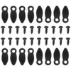 100Pcs Turn Button Fasteners Set with 100Pcs Screws for Hanging Drawing, Black gallery