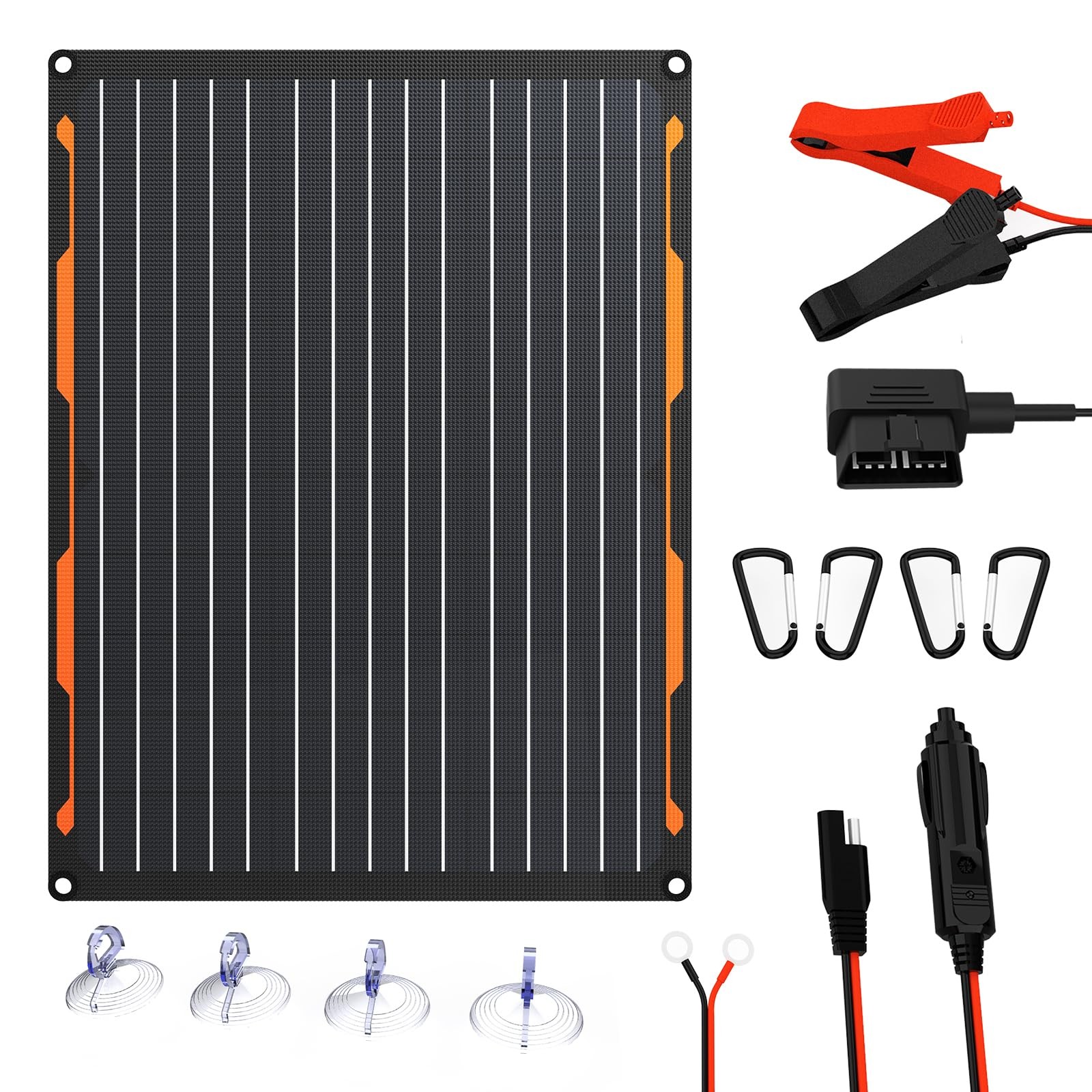 20W 12V Solar Panel Battery Charger Maintainer Kits Trickle Charger with Buil... gallery