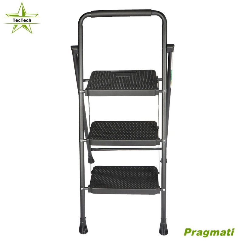 3 Step Ladder Folding Step Stool with Anti-Slip Wide Pedals Indoor Outdoor gallery