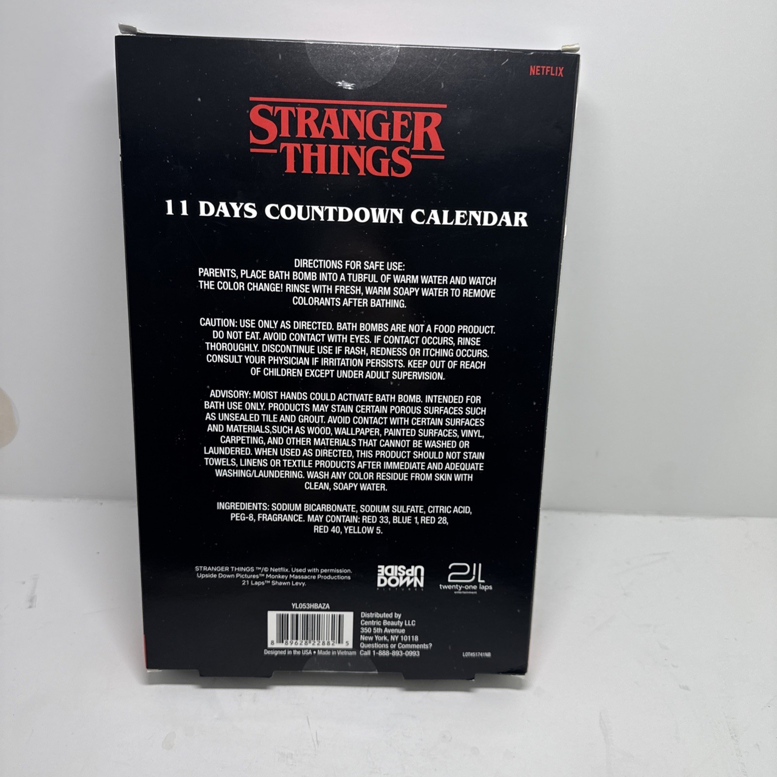 Stranger Things 11 Day Countdown Calendar Bath and Body Set - 11.6oz/11pc gallery