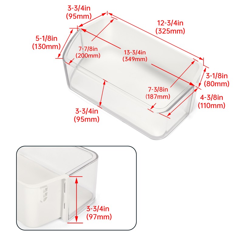 Door Bin Shelf Basket Right Side For SAMSUNG Refrigerators DA97-12650A gallery